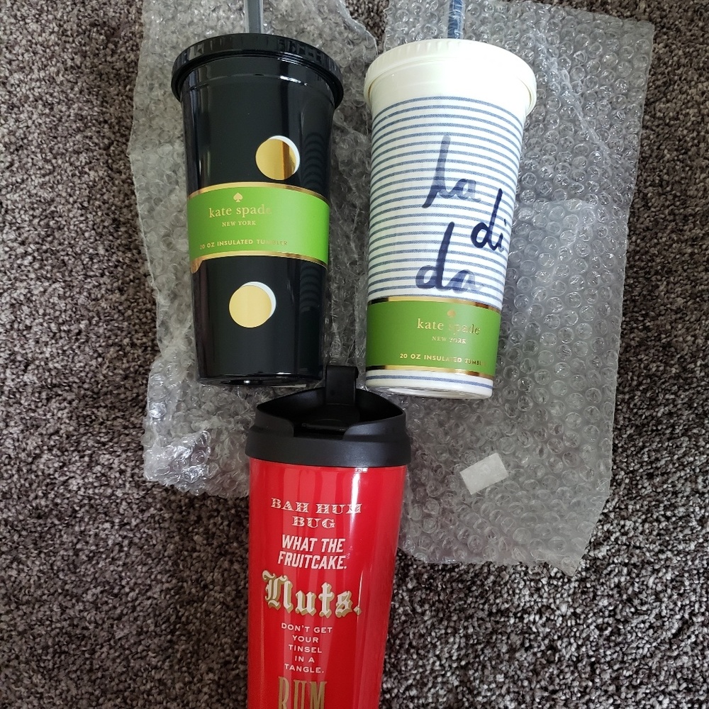 Kate Spade tumbler lot